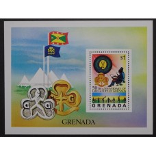 COLONIAS INGLESAS GRENADA HOJA BLOQUE NUEVA MINT BOY SCOUT